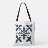 Golden Midnight Abstrakt Tote Bag Tasche (Rückseite)