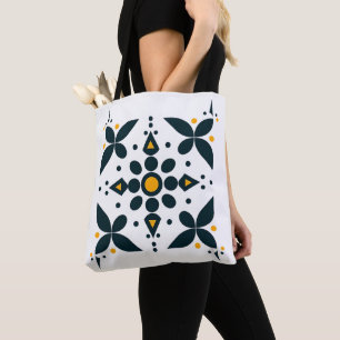Golden Midnight Abstrakt Tote Bag Tasche