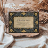 Golden Midnight Celestial Wedding Dankeskarte