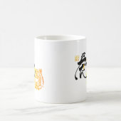 Golden Mighty Tiger Symbol Chinoiserie Chic Kaffeetasse (Mittel)