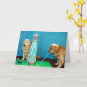 Golden Mini Golf Geburtstag Karte (Gelbe Blume)