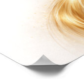 Golden Minimal Flow II Wall Art – Gold Abstrack Poster (Ecke)