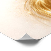 Golden Minimal Flow Wall Art – Elegant Gold  Poster (Ecke)