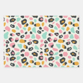 Golden Mint Pastel Leopard Spots Geschenkpapier Set (Vorderseite 3)
