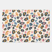 Golden Mint Pastel Leopard Spots Geschenkpapier Set (Vorderseite 2)