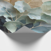 Golden Mist Leaves Geschenkpapier (Ecke)