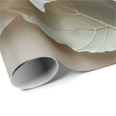 Golden Mist Leaves Geschenkpapier (Rolleneckpunkt)