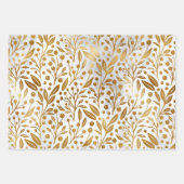Golden Mistletoe Weihnachts-Wrapping Paper Geschenkpapier Set (Vorderseite 2)