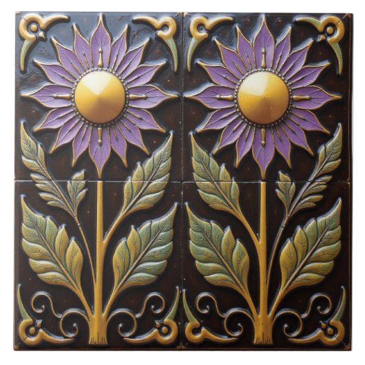 Golden-Mit Augen Fliese (Vorderseite)