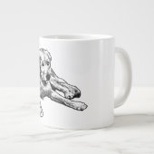 Golden mit Cosy Comic Gran Jumbo-Tasse (Vorderseite Rechts)