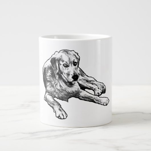 Golden mit Cosy Comic Gran Jumbo-Tasse (Vorderseite)