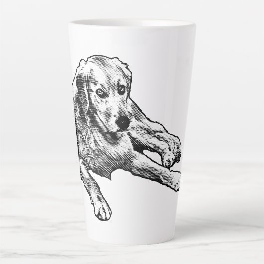 Golden mit Cosy Comic Gran Milchtasse (Vorderseite)