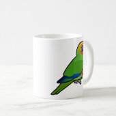 Golden-mit einer Kappe bedeckter Parakeet Kaffeetasse (VorderseiteRechts)