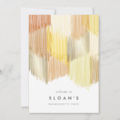 Golden Modern Junggeselinnen-Abschied Save The Date (Vorderseite)