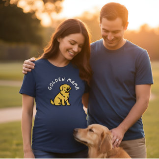 Golden MOM | Cozy Golden Retriever Mom Tri-Blend Shirt