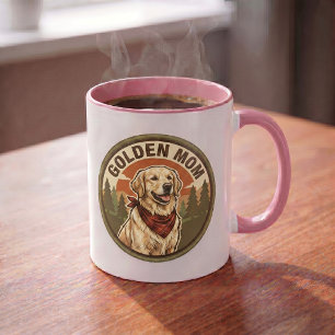 Golden Mom Kaffeetasse Golden Retriever Mom Gesc