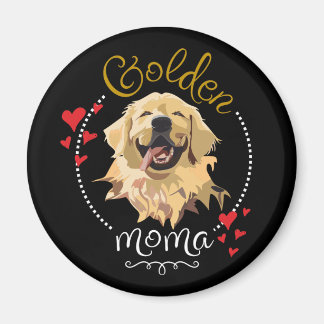 "Golden Moma: Feiern Sie die Liebe von Retrievers" Magnet