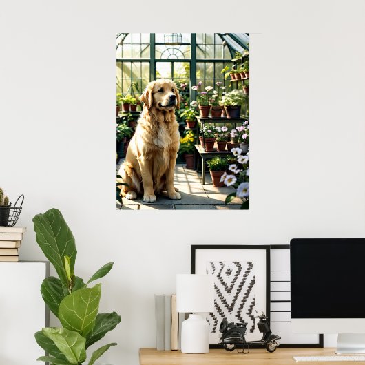 Golden Moment Garden Delight Poster (Heimbüro)