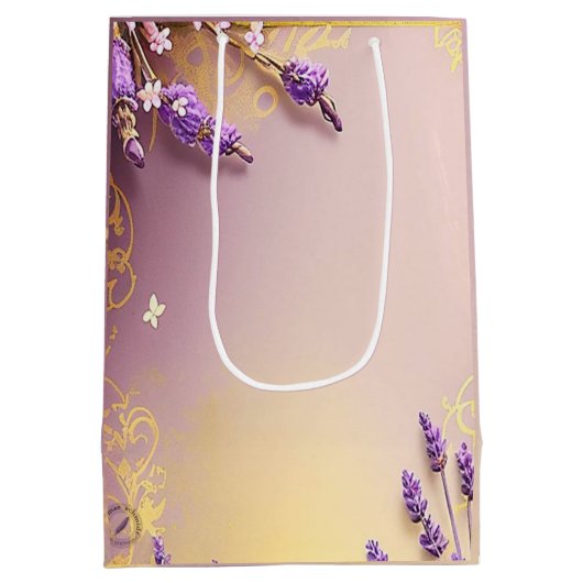 Golden Moments Giftbag Schmidt Stationery Mittlere Geschenktüte (Rückseite)