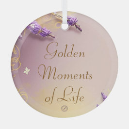 Golden Moments Ornament Schmidt Stationery Aus Glas