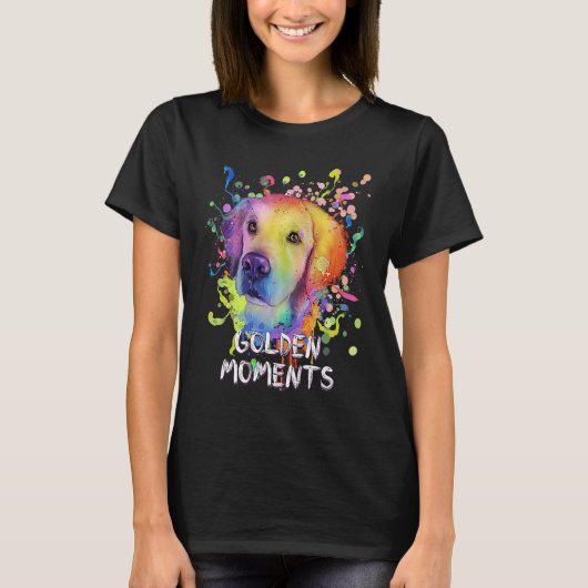 Golden Moments Rescue Dog Golden Retriever Adopt T-Shirt (Vorderseite)