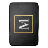 Golden Monogram Badematte (Vorderseite Vertikal)
