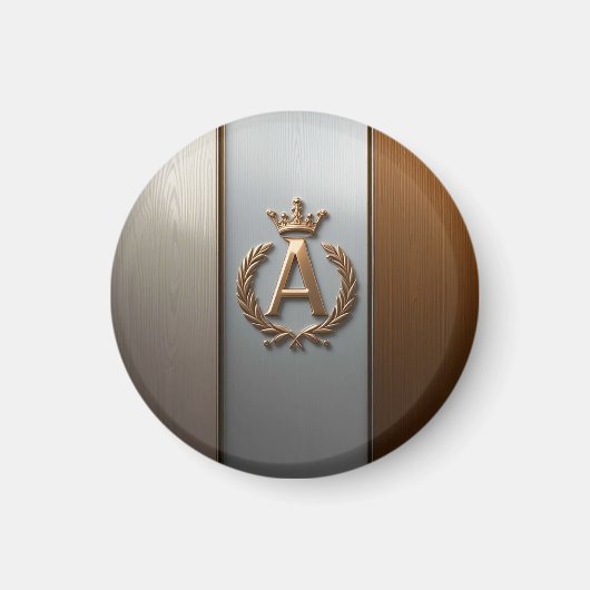 Golden Monogram Emblem A Magnet (Vorne)