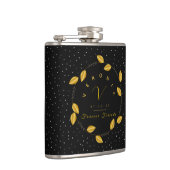 Golden Monogram Kranz - Forever Friends Flachmann (Rechts)