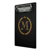 Golden Monogram Mini Klemmbrett (Gewinkelt2)