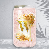 Golden Monogram W Decorated Frame Dosenglas