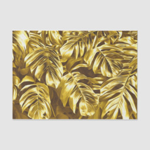 Golden Monstera Tissue Seidenpapier