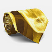 Golden Monstero Krawatte (Gerollt)