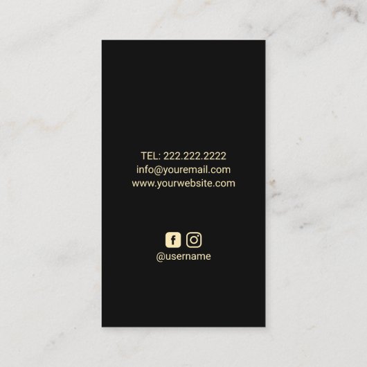 Golden Moon Frische Pasta machen Visitenkarte (Rückseite)