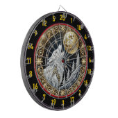 Golden Moon Highlights Wolfs "Fierce Call" Dartscheibe (Vorderseite Links)