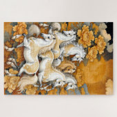 Golden Moon Horses – Custom Photo Puzzle (1014 pie (Horizontal)