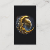 Golden Moon Lunar Lehrerin spirituell Visitenkarte (Vorderseite)