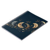 Golden Moon Phases Melody-Notebook Notizblock (Linke Seite)