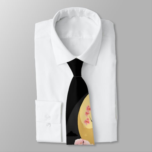 Golden Moon Sakura Krawatte (Gebunden)
