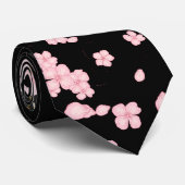 Golden Moon Sakura Krawatte (Gerollt)