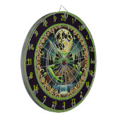 Golden Moon Watches Frog Play Guitar Dartscheibe (Vorderseite Links)