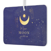 Golden Moon With Hands Personalized Autolufterfrischer (Links)