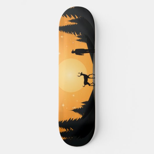 Golden Moonlight Serenity Skateboard (Vorderseite)