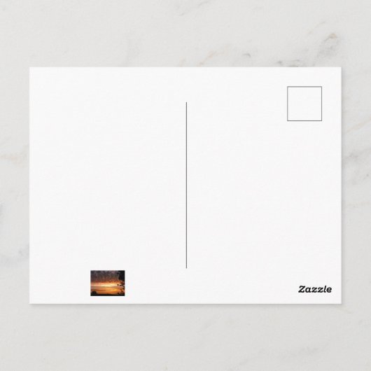 Golden Morning Postkarte (Rückseite)