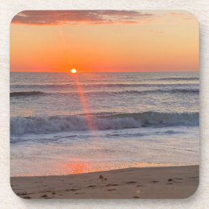 Golden Morning Tide   Virginia Beach Sonnenaufgang Getränkeuntersetzer