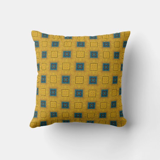 Golden Mosaic Pattern Pillow Kissen (Rückseite)