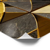 Golden Mosaic Tiles Poster (Ecke)
