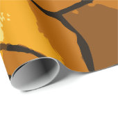 Golden Mosaik Glaskunst Geschenkpapier (Rolleneckpunkt)