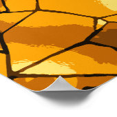 Golden Mosaik Glaskunst Poster (Ecke)