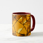 Golden Mosaik Glaskunst Tasse (VorderseiteRechts)