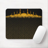 Golden Mosque Silhouette Mouse Pad Mousepad (Mit Mouse)